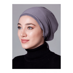 Gri Dikişsiz Kaymayan Bone (Likralı)