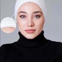 Beyaz Dikişsiz Kaymayan Bone (Likralı) Beyaz Dikişsiz Kaymayan Bone (Likralı)