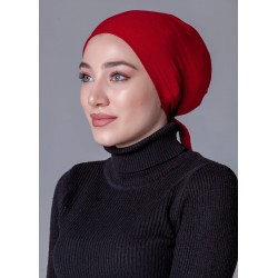 Bordo Dikişsiz Kaymayan Bone (Likralı)