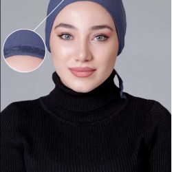 Koyu Gri Dikişsiz Kaymayan Bone (Likralı)