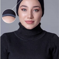 Siyah Dikişsiz Kaymayan Bone (Likralı) Siyah Dikişsiz Kaymayan Bone (Likralı)