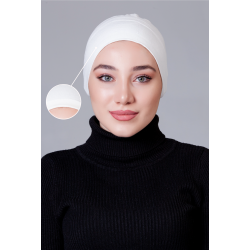 Krem Dikişsiz Kaymayan Bone