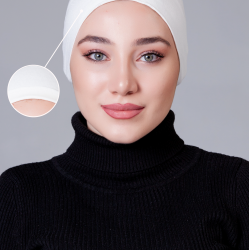 Krem Dikişsiz Kaymayan Bone