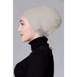 Taş Rengi Dikişsiz Kaymayan Bone (Likralı)