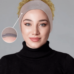 Vizon Fırfırlı Kaymayan Bone (Likralı) Vizon Fırfırlı Kaymayan Bone (Likralı)