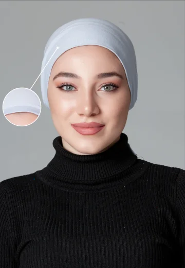 Açık Gri Dikişsiz Kaymayan Bone küçük görüntüsü