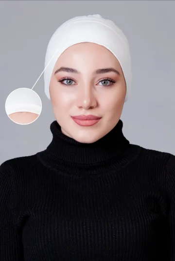 Krem Dikişsiz Kaymayan Bone