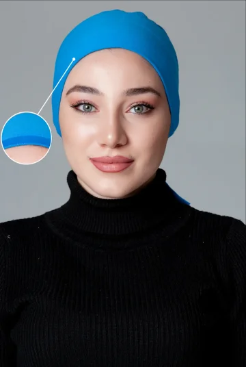 Mavi Dikişsiz Kaymayan Bone